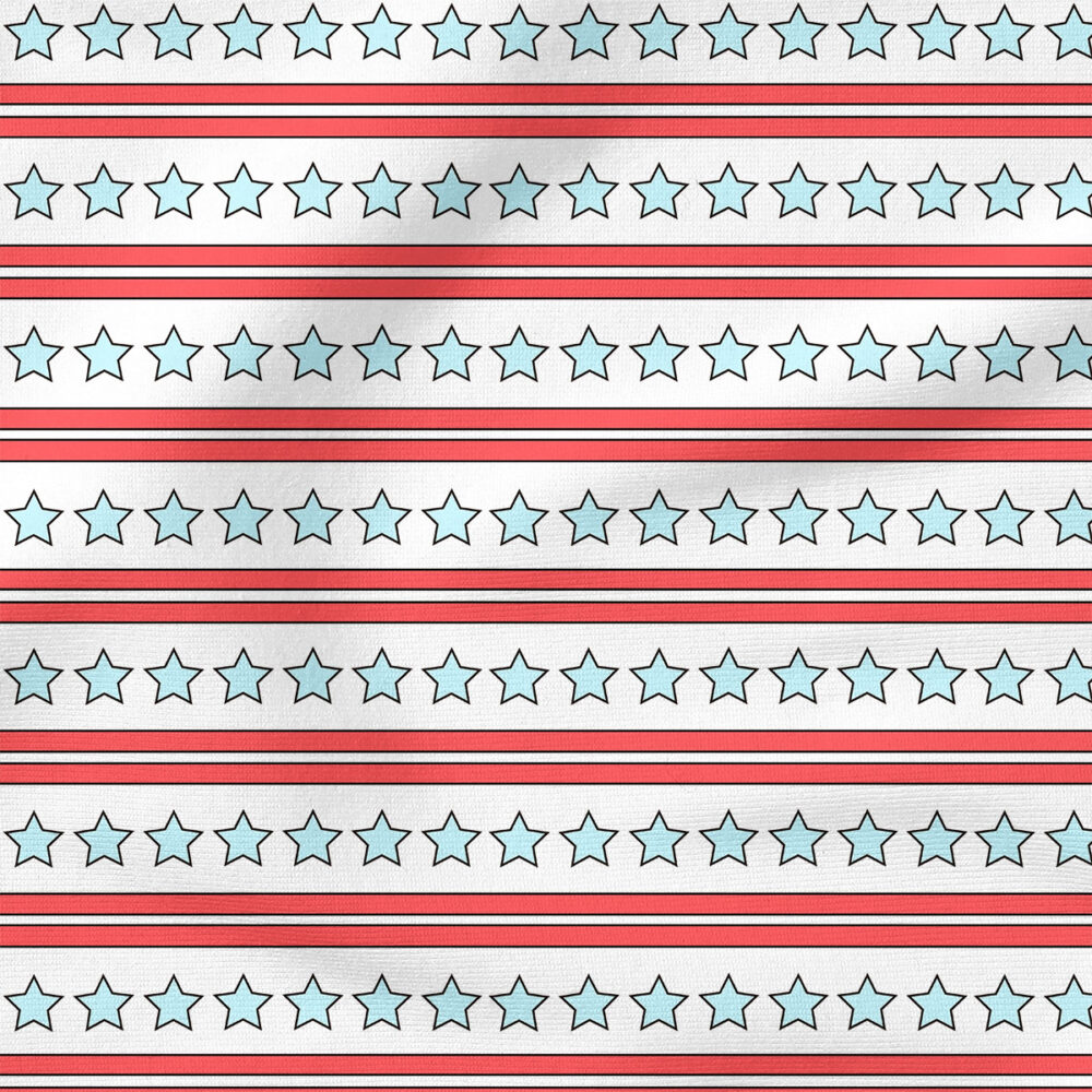 Stars and Stripes | Holiday Fabric Design | Julie Storie Designs